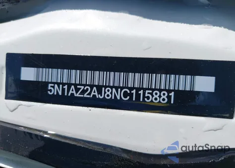 2022 Nissan Murano S Fwd from USA, damaged, VIN 5N1AZ2AJ8NC115881